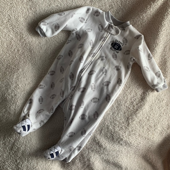 Lot of SIX size 6 month footed sleepers